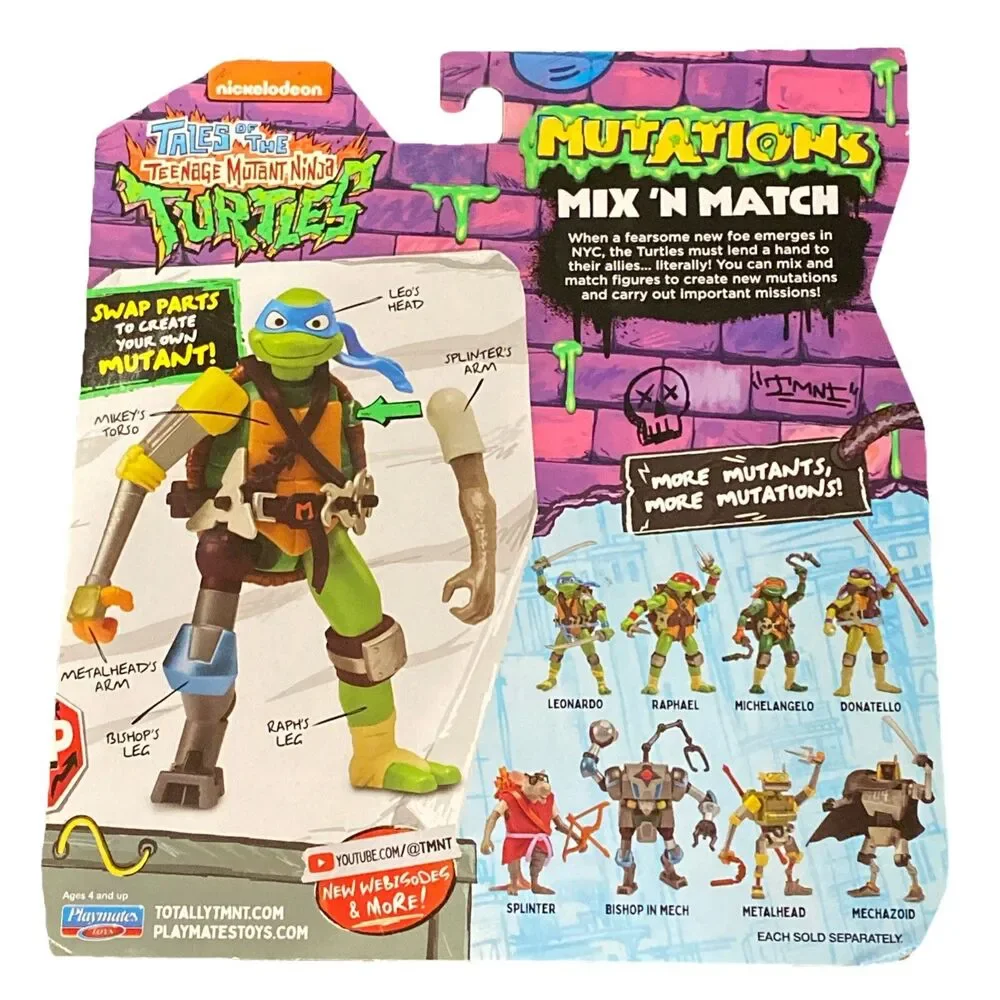 Tales Of The Teenage Mutant Ninja Turtles Mutations Mix 'n Match Bishop In Mech - Picture 2 of 2